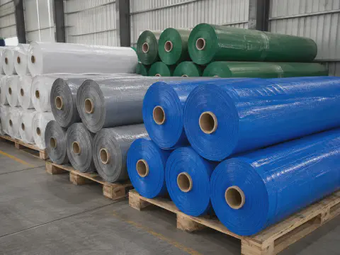 PP and PE woven construction site cover rolls for temporary outdoor protection