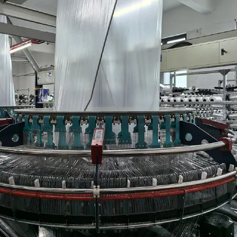 Circular loom equipment for PP PE woven fabric roll production