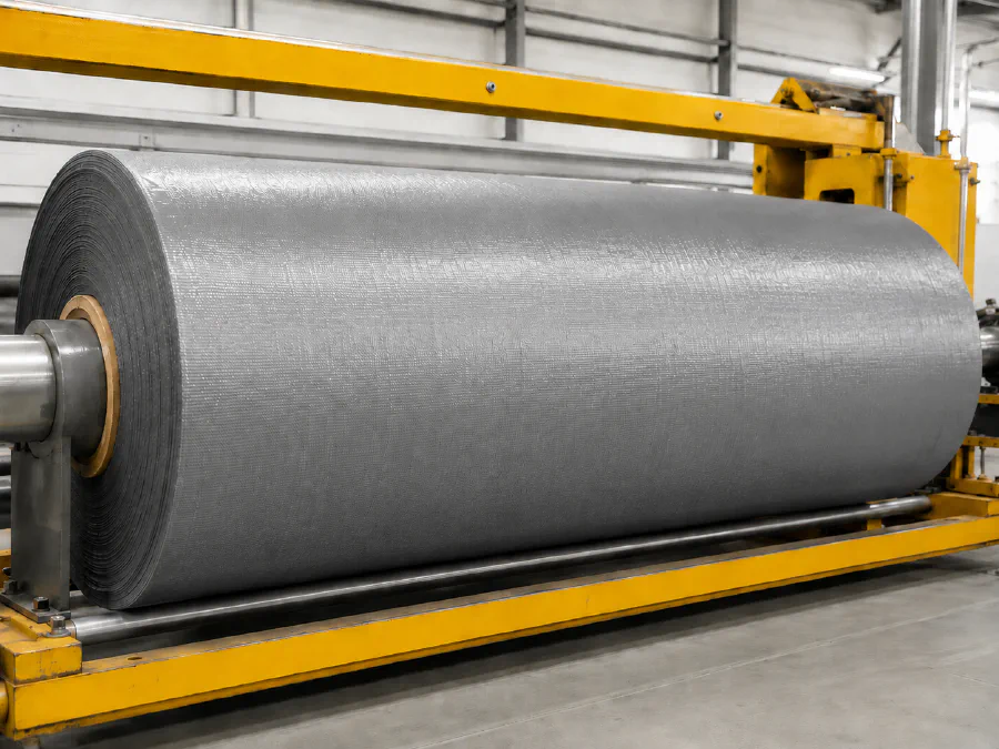 Gray PE Laminated Tarpaulin Roll